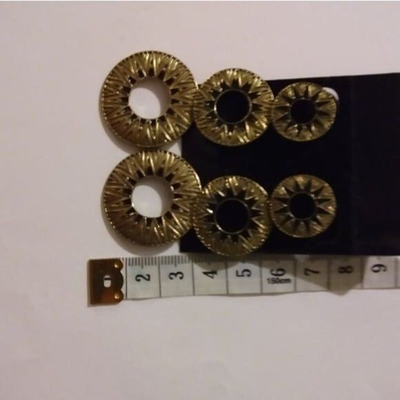 Multi circle tribal earrings new with tags - Picture 2 of 3